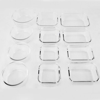 Foto 7 | Foto 7 | Juego de 12 Recipientes Brandtrendy Rosas de Vidrio con Tapa para Almacenamiento de Comidas