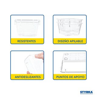 Foto 3 | Foto 3 | Juego De Contenedores De Plástico 25 Piezas Styrka