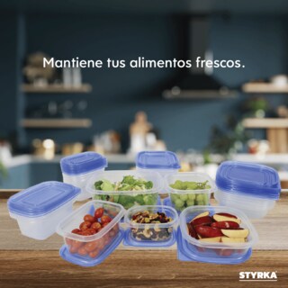 Foto 3 | Foto 3 | Set 25 Contenedores De Plástico Styrka 50 Piezas Con Tapa Diferentes Tamaños