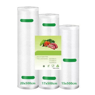 Foto 3 | Foto 3 | Bolsas Para Sellar Alimentos Al Vacío, 3 Rollos Eo Safe Imports Esi-17925 Transparente