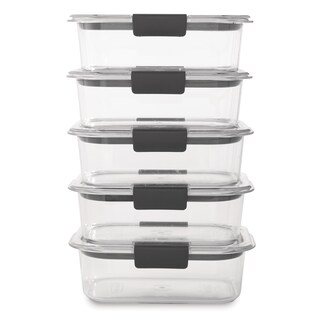 Foto 2 | Foto 2 | Contenedores De Almacenamiento De Alimentos Rubbermaid Brilliance 3.2 L, Juego De 5 - Venta Internacional.