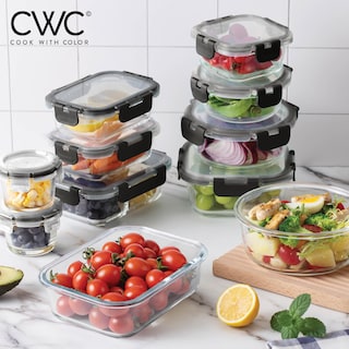 Foto 2 | Foto 2 | Set De Recipientes Para Comida Cook With Color Premium, 32 Unidades Vidrio Borosilicato - Venta Internacional.