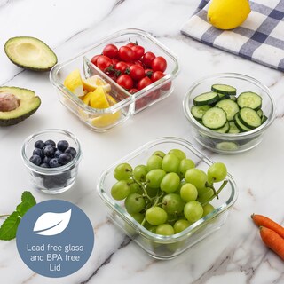 Foto 5 | Foto 5 | Set De Recipientes Para Comida Cook With Color Premium, 32 Unidades Vidrio Borosilicato - Venta Internacional.