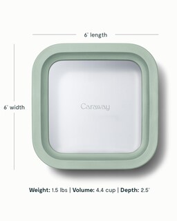 Foto 3 | Foto 3 | Recipiente De Vidrio De Alcaravea Para Almacenamiento De Alimentos, 1,04 Litros, Revestido De Cerámica - Venta Internacional.
