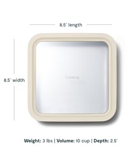 Foto 3 | Foto 3 | Recipiente De Vidrio De Alcaravea De 2.4 L Para Almacenamiento De Alimentos Con Revestimiento Cerámico - Venta Internacional.