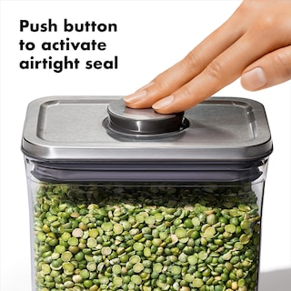 Foto 3 | Foto 3 | Recipiente Oxo Steel Pop Big Short Square De 2,6 L Para Cereales, Color Gris - Venta Internacional.