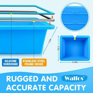 Foto 3 | Foto 3 | Bandeja de Congelación Walfos Silicone Azul 500 ml con Tapa 4 Unidades - Venta Internacional