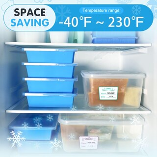 Foto 6 | Foto 6 | Bandeja de Congelación Walfos Silicone Azul 500 ml con Tapa 4 Unidades - Venta Internacional