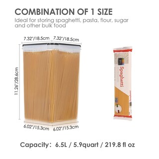 Foto 2 | Foto 2 | Contenedores De Almacenamiento De Alimentos Vtopmart, Extra Grandes Y Altos, 6,5 L, 4 Unidades - Venta Internacional.