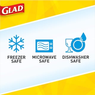 Foto 7 | Foto 7 | Recipientes De Almacenamiento De Alimentos Glad, Paquete De 6, 3 Unidades, 48 Oz, Herméticos - Venta Internacional.