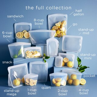 Foto 5 | Foto 5 | Bolsas De Almacenamiento De Alimentos Stasher Premium Silicone, 4 Ml, Transparentes Y Aguamarinas - Venta Internacional.