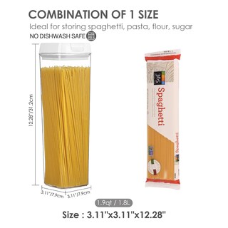 Foto 2 | Foto 2 | Contenedores De Almacenamiento De Alimentos Vtopmart 1.8l (4 Piezas) Con Etiquetas - Venta Internacional.