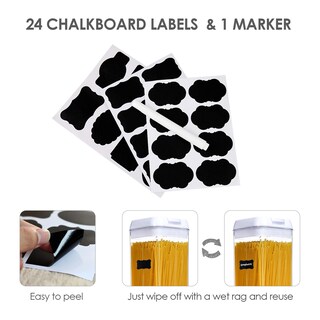 Foto 6 | Foto 6 | Contenedores De Almacenamiento De Alimentos Vtopmart 1.8l (4 Piezas) Con Etiquetas - Venta Internacional.