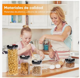 Foto 3 | Foto 3 | Recipientes Herméticos Almacenamiento Cocina Contenedor 7pz