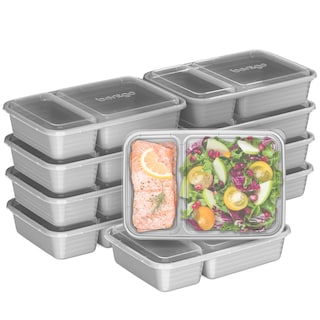 Foto 1 | Foto 1 | Recipientes Para Preparación De Comidas Bentgo Prep, 20 Unidades, Sin Bpa, Plateados - Venta Internacional.