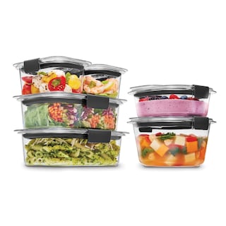 Foto 1 | Foto 1 | Contenedores De Almacenamiento De Alimentos Rubbermaid Brilliance, Juego De 12 Piezas - Venta Internacional.