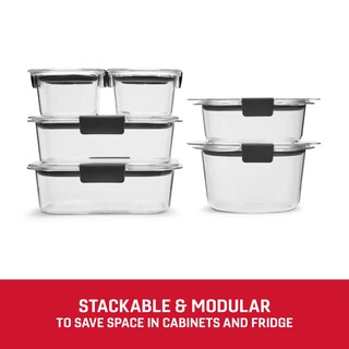 Foto 4 | Foto 4 | Contenedores De Almacenamiento De Alimentos Rubbermaid Brilliance, Juego De 12 Piezas - Venta Internacional.