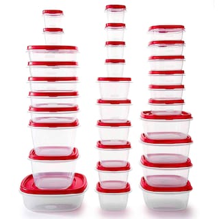 Foto 1 | Foto 1 | Recipientes Rubbermaid Para Almacenamiento De Alimentos, 60 Unidades, Rojos, Sin Bpa - Venta Internacional.