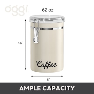 Foto 5 | Foto 5 | Bote De Café Oggi De Acero Inoxidable, 1,8 L, Hermético, Gris Cálido - Venta Internacional.