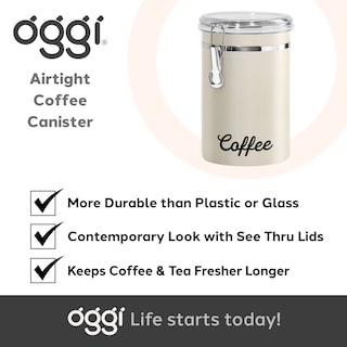 Foto 7 | Foto 7 | Bote De Café Oggi De Acero Inoxidable, 1,8 L, Hermético, Gris Cálido - Venta Internacional.