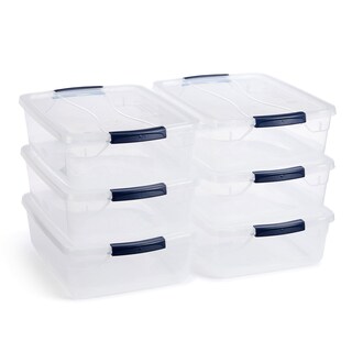 Foto 1 | Foto 1 | Contenedores De Almacenamiento Rubbermaid Cleverstore 17 L (paquete De 6) - Venta Internacional.