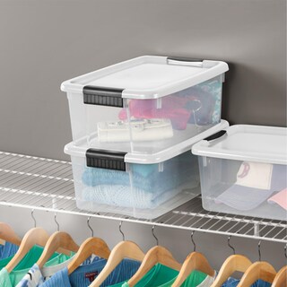 Foto 4 | Foto 4 | Caja De Almacenamiento Sterilite Ultra Latch De 18 Litros, Apilable, Paquete De 12 Unidades, Transparente - Venta Internacional.
