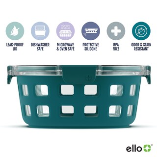 Foto 2 | Foto 2 | Recipiente Para Preparación De Comidas Ello Duraglass De 1,7 L Con Funda De Silicona - Venta Internacional.