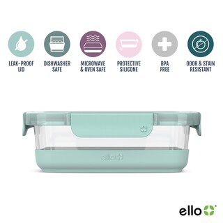 Foto 2 | Foto 2 | Recipiente De Vidrio Para Almacenamiento De Alimentos Ello Duraglass, 800 Ml, Paquete De 5 - Venta Internacional.
