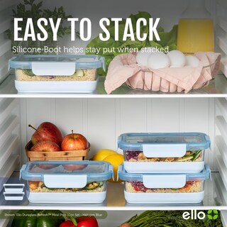 Foto 5 | Foto 5 | Recipiente De Vidrio Para Almacenamiento De Alimentos Ello Duraglass, 800 Ml, Paquete De 5 - Venta Internacional.