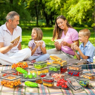 Foto 7 | Foto 7 | Juego De Recipientes De Almacenamiento De Alimentos Hometall, 52 Piezas, Herméticos - Venta Internacional.