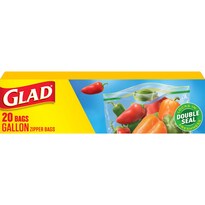 Bolsas De Plástico Glad Gallon Para Almacenamiento De Alimentos, 20 Unidades, Sin Bpa - Venta Internacional.