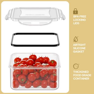 Foto 4 | Foto 4 | Recipientes De Almacenamiento De Alimentos Hometall, 50 Piezas, Herméticos, Sin Bpa - Venta Internacional.