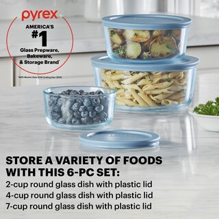 Foto 2 | Foto 2 | Juego De Recipientes Para Almacenamiento De Alimentos Pyrex Year Of Color, Paquete De 3 - Venta Internacional.