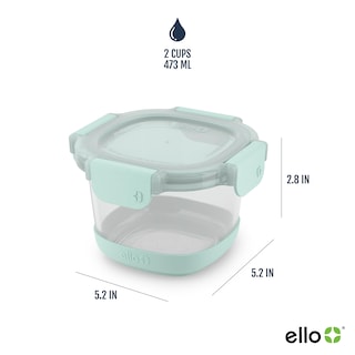 Foto 4 | Foto 4 | Recipiente De Vidrio Ello Duraglass Refresh, 500 Ml, Paquete De 4 - Venta Internacional.
