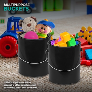 Foto 7 | Foto 7 | Cubo De Pintura Stock Your Home, 1 Galón (128 Ml) De Plástico Negro - Venta Internacional.