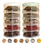 Recipientes Xtellar Hermeticos Plastico Contenedores Juego De Cocina