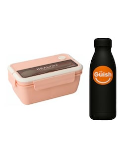 Foto 1 | Foto 1 | Topper Lonchera Lunch Box Fiambrera Termica Rosa + Gratis Termo Güish De Regalo