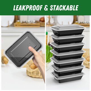 Foto 4 | Foto 4 | Recipientes Dealusy Para Preparación De Comidas 32 Oz (paquete De 50) Con Tapas 100 Unidades - Venta Internacional.