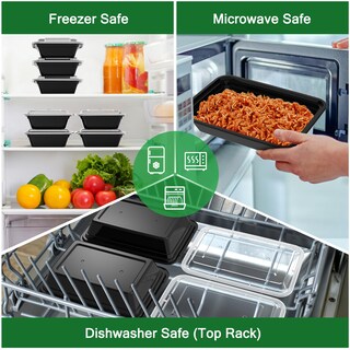 Foto 5 | Foto 5 | Recipientes Dealusy Para Preparación De Comidas 32 Oz (paquete De 50) Con Tapas 100 Unidades - Venta Internacional.