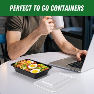 Foto 7 | Foto 7 | Recipientes Dealusy Para Preparación De Comidas 32 Oz (paquete De 50) Con Tapas 100 Unidades - Venta Internacional.