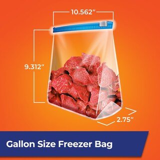 Foto 7 | Foto 7 | Bolsas De Almacenamiento Para Congelador Hefty Slider Tamaño Galón 25 Unidades - Venta Internacional.