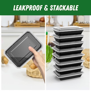 Foto 4 | Foto 4 | Envases Dealusy Para Preparación De Comidas 50 Unidades 800 Ml Reutilizables Con Tapas - Venta Internacional.