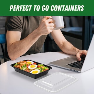 Foto 7 | Foto 7 | Envases Dealusy Para Preparación De Comidas 50 Unidades 800 Ml Reutilizables Con Tapas - Venta Internacional.