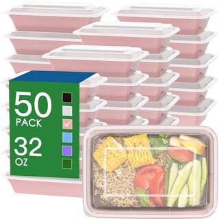 Foto 1 | Foto 1 | Recipientes Dealusy Para Preparación De Comidas 32 Oz (paquete De 50) Con Tapas Fáciles De Abrir - Venta Internacional.