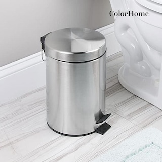 Foto 7 | Foto 7 | Botes De Basura 12l Metalico Acero Inox C/pedal Cocina 2pzas
