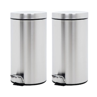 Foto 1 | Foto 1 | Botes De Basura 20l Metalico Acero Inox C/pedal Cocina 2pzas