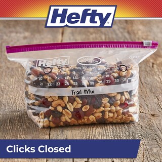 Foto 6 | Foto 6 | Bolsas De Almacenamiento Hefty Slider Calendar De Medio Galón 128 Unidades - Venta Internacional.