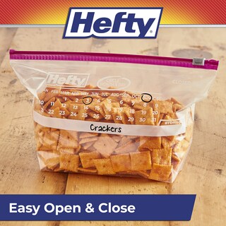 Foto 7 | Foto 7 | Bolsas De Almacenamiento Hefty Slider Calendar De Medio Galón 128 Unidades - Venta Internacional.