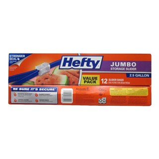 Foto 1 | Foto 1 | Bolsas De Almacenamiento Hefty Slider Jumbo 9 X 12 2 5 L (108 En Total) - Venta Internacional.