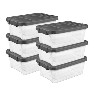 Foto 1 | Foto 1 | Caja De Almacenamiento Sterilite Modular Apilador De 16 L (paquete De 6) De Plástico Transparente - Venta Internacional.